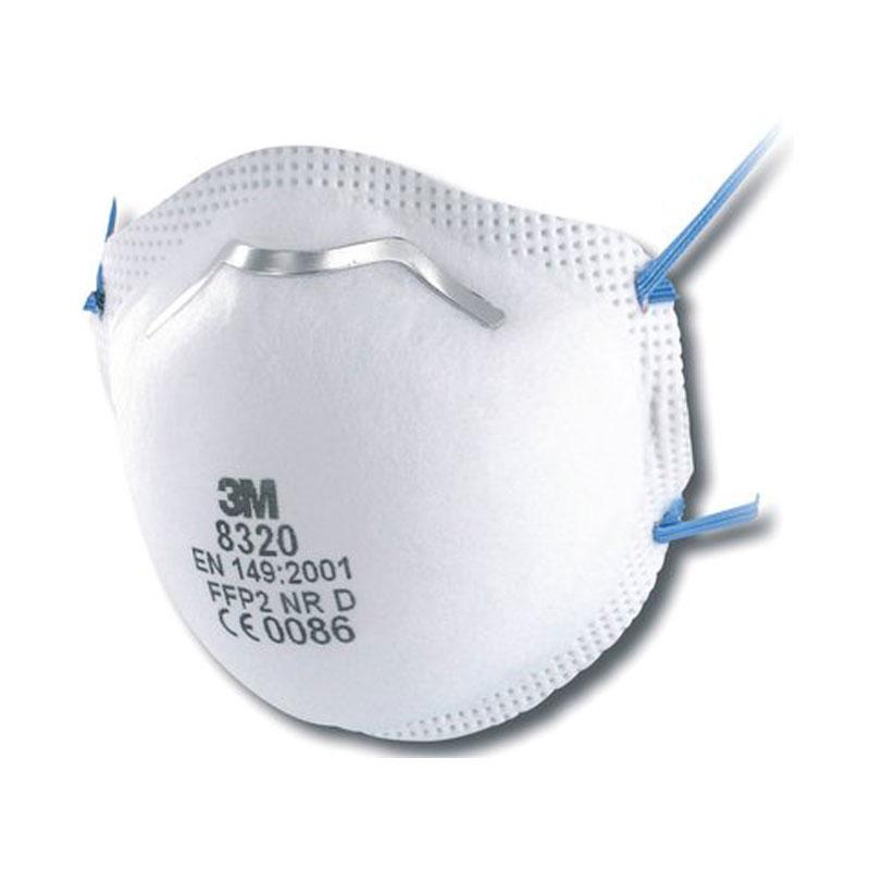 3M Cupped Particulate Respirator 8320, P2, 8 boxes per ctn