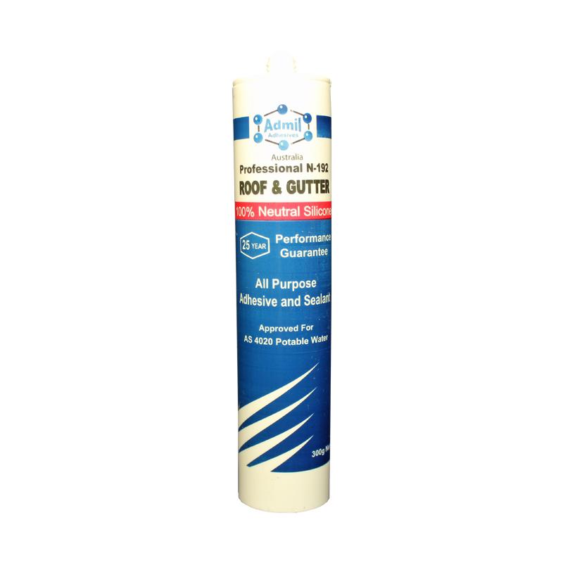 Admil Roof & Gutter N-192 300ml GREY Neutral Cure Silicone