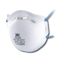 3M Cupped Particulate Respirator 8320, P2, 8 boxes per ctn - Click for more info
