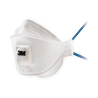 3M Flat Fold Particulate Respirator 9322 P2 valved 10/box - Click for more info