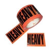 HEAVY Tape Black On Orange Perforated 100mm 72mmx50m - Click for more info